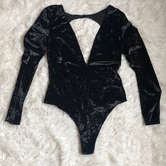 Victoria's Secret Other - Victoria’s Secret Velvet Bodysuit NWOT